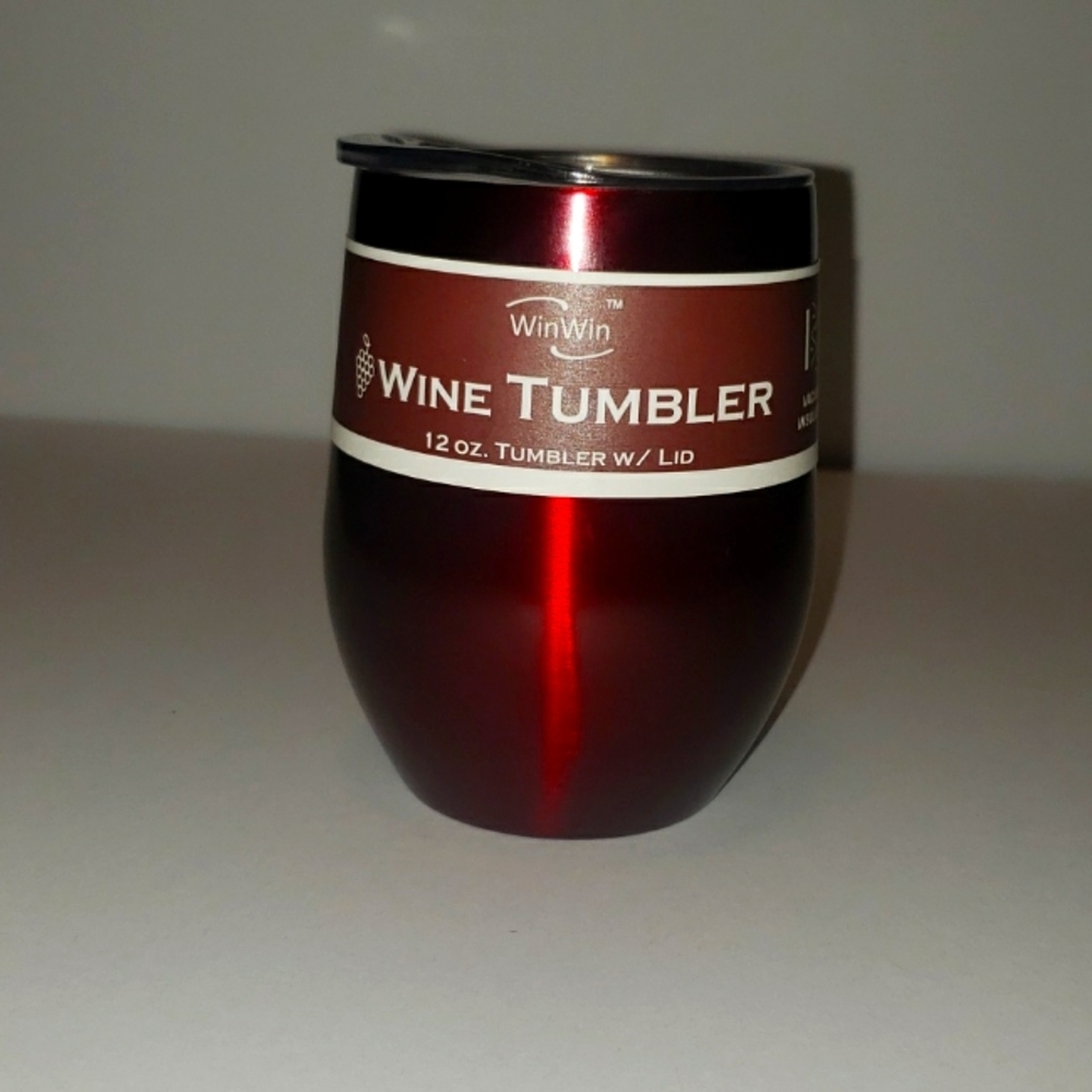 Metallic  Red Wine Tumbler